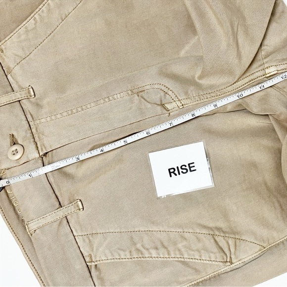 American Eagle NWT Baggy Wide Leg Khaki Pants 10 SHORT trousers high rise waist - Picture 10 of 12